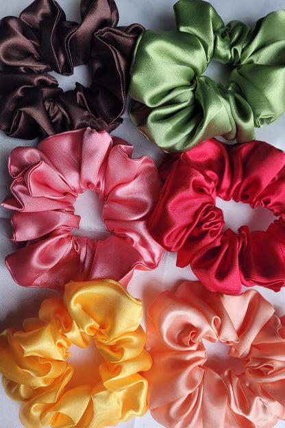 Large Scrunchies in Red