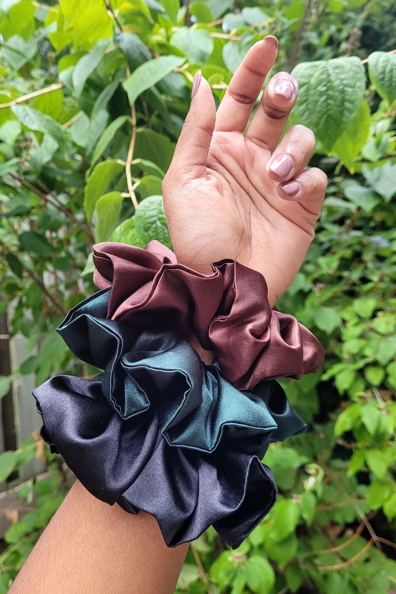 Set of 3 Large Scrunchies in Colour